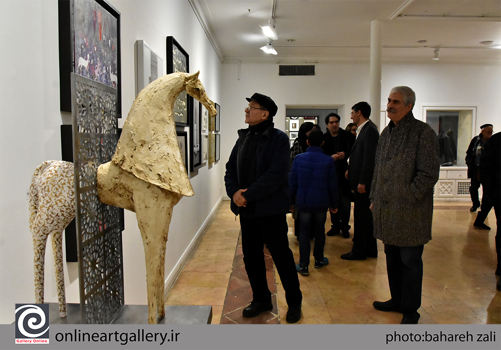 گزارش تصویری نمایشگاه نخستین سالانه‌ی هنرمندان شورای هنرهای تجسمی در خانه هنرمندان ایران (بخش سوم)